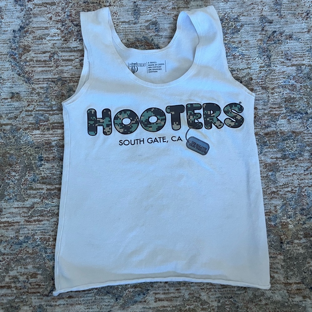 Authentic Hooters Military Tank Top